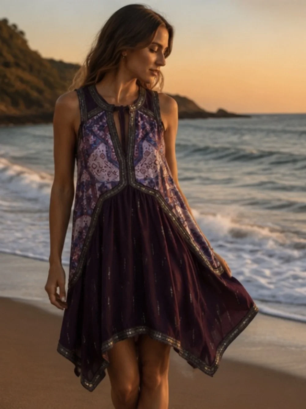 Free People Indian inspired boho dress